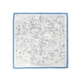 サックスブルー(090) | マップ柄スカーフ | Couture brooch