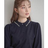 【洗える・着映え】パール調衿ニット | Couture brooch | 詳細画像33 