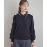 【洗える・着映え】パール調衿ニット | Couture brooch | 詳細画像41 