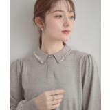 【洗える・着映え】パール調衿ニット | Couture brooch | 詳細画像20 