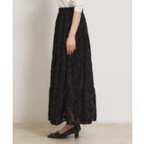 ティアードフラワーモチーフロングスカート | Couture brooch | 詳細画像16 