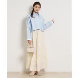 配色ストライプショートシャツ | Couture brooch | 詳細画像11 