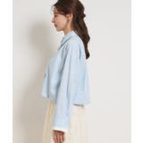 配色ストライプショートシャツ | Couture brooch | 詳細画像16 