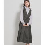 【洗える】デニムライク細リボンジャンスカ | Couture brooch | 詳細画像4 