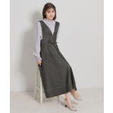 【洗える】デニムライク細リボンジャンスカ | Couture brooch | 詳細画像1 