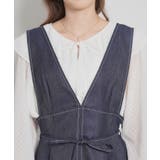 【洗える】デニムライク細リボンジャンスカ | Couture brooch | 詳細画像20 