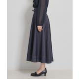 【洗える】デニムライク細リボンスカート | Couture brooch | 詳細画像16 