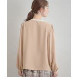 【洗える・ハレの日・通勤】配色 細リボンタイ ブラウス | Couture brooch | 詳細画像33 