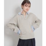 布帛ドッキングプルオーバー | Couture brooch | 詳細画像1 