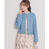 【洗える・綿100％】パール調ボタン デニムジャケット | Couture brooch | 詳細画像4 