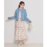 【洗える・綿100％】パール調ボタン デニムジャケット | Couture brooch | 詳細画像1 