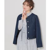 【洗える・綿100％】パール調ボタン デニムジャケット | Couture brooch | 詳細画像15 