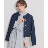 【洗える・綿100％】パール調ボタン デニムジャケット | Couture brooch | 詳細画像16 