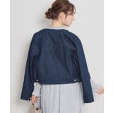 【洗える・綿100％】パール調ボタン デニムジャケット | Couture brooch | 詳細画像17 