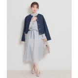 【洗える・綿100％】パール調ボタン デニムジャケット | Couture brooch | 詳細画像13 