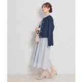 【洗える・綿100％】パール調ボタン デニムジャケット | Couture brooch | 詳細画像14 