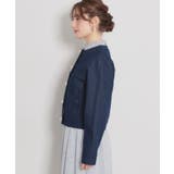 【洗える・綿100％】パール調ボタン デニムジャケット | Couture brooch | 詳細画像25 