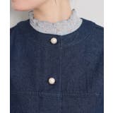 【洗える・綿100％】パール調ボタン デニムジャケット | Couture brooch | 詳細画像29 