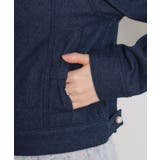 【洗える・綿100％】パール調ボタン デニムジャケット | Couture brooch | 詳細画像31 