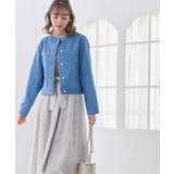 【洗える・綿100％】パール調ボタン デニムジャケット | Couture brooch | 詳細画像7 