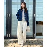 【洗える・綿100％】パール調ボタン デニムジャケット | Couture brooch | 詳細画像18 