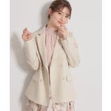 【洗える・ハレの日・通勤】パール調ボタン テーラードジャケット | Couture brooch | 詳細画像43 