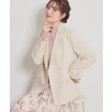 【洗える・ハレの日・通勤】パール調ボタン テーラードジャケット | Couture brooch | 詳細画像42 