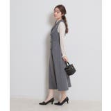 【通勤】リネンライク ジレにもなるジャンスカ | Couture brooch | 詳細画像2 