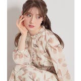 【洗える・着映え】チューリップ柄 ワンピース | Couture brooch | 詳細画像7 