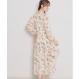 【洗える・着映え】チューリップ柄 ワンピース | Couture brooch | 詳細画像5 