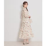 【洗える・着映え】チューリップ柄 ワンピース | Couture brooch | 詳細画像3 