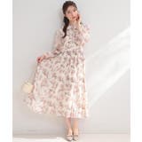 【洗える・着映え】チューリップ柄 ワンピース | Couture brooch | 詳細画像8 