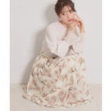 オフホワイト(003) | 【洗える】チューリップ柄スカート | Couture brooch