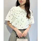 【洗える】ドットフラワー ブラウス | Couture brooch | 詳細画像24