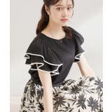 【接触冷感・UVカット・洗える】ラッフル フレアスリーブ トップス | Couture brooch | 詳細画像15 