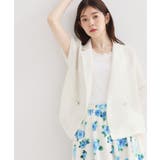【洗える】メッシュ調 半袖ジャケット | Couture brooch | 詳細画像4