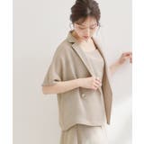 【洗える】メッシュ調 半袖ジャケット | Couture brooch | 詳細画像31