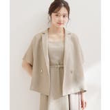 【洗える】メッシュ調 半袖ジャケット | Couture brooch | 詳細画像32