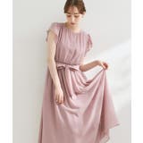 【洗える】袖フリル シフォン ギャザーワンピース | Couture brooch | 詳細画像21
