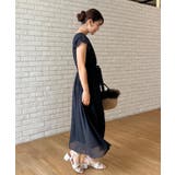 【洗える】袖フリル シフォン ギャザーワンピース | Couture brooch | 詳細画像8