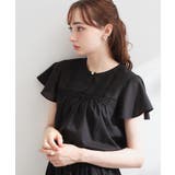 ブラック(019) | レースハギブラウス | Couture brooch