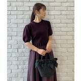 ほんのり甘い フリルニット ドッキングワンピース【洗濯機可】 | Couture brooch | 詳細画像30 