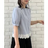 【洗える】ピンタック 裾レース ブラウス | Couture brooch | 詳細画像36 