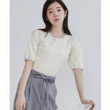 【きちんと見えて華やか・アンサンブル可】ラメ配色ニット | Couture brooch | 詳細画像12