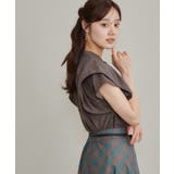 【さらっと軽い】ラッフルスリーブ ブラウス【洗濯機可】 | Couture brooch | 詳細画像12