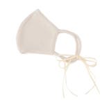 アイボリー(004) | 【日本製/手洗い可】ベロアリボンマスク | Couture brooch