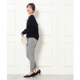 【ラクチンきれい見えパンツ】リボンハイパーストレッチパンツ | Couture brooch | 詳細画像41 