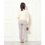 【ラクチンきれい見えパンツ】リボンハイパーストレッチパンツ | Couture brooch | 詳細画像3 