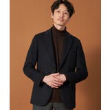 ネイビー(694) | アンゴラ混ヘリンボンジャケット【セットアップ可/ビジネス対応】 | THE SHOP TK