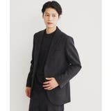チャコールグレー(814) | カシミヤ混ピンヘッドジャケット【セットアップ可/ビジネス対応】 | THE SHOP TK